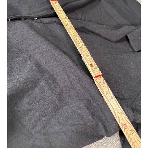 Womens Black Wrap Front Shirt - Medium - Picture 7 of 9